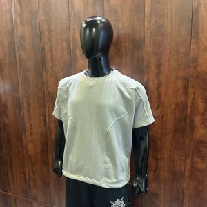 T-shirt décontracté 100% French Terry avec logo personnalisé, tee-shirt streetwear unisexe de haute qualité, col rond, manches courtes, pour homme, OEM - Product Image 6