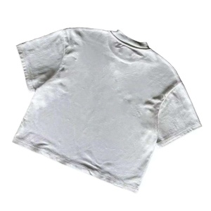 Oversized <b>Men's</b> Casual Short Sleeve <b>Collarless</b> <b>Shirt</b> Solid Color 100% Cotton Knitted Fabric Eco-Friendly Summer Breathable - Product Image 6