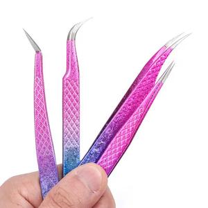 Pinzas para Pestañas Morje Surgical MS-ET-0007 de Acero Inoxidable Rosa, Puntas Lisas/Serradas/Dentadas para Extensión de Pestañas con Precisión - Product Image 3