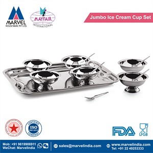 Ensemble de 13 pièces avec cuillères, pour crème glacée, Jumbo, désert, qualité supérieure - Product Image 2