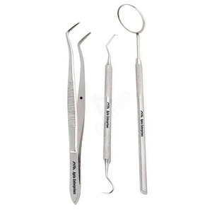 Stainless Steel Instruments Ergonomic Grip CE Certified High Quality Dental Oral Care Examination <b>Kit</b> Manual Ergonomic Grip - Product Image 1