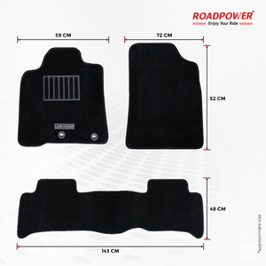 ROADPOWER (RP-MAT-202LC) Premium Carpet Floor Mats For Toyota Land Cruiser With Reinforced <b>Driver</b> Heel Pad, And Easy to Maintain - Product Image 2