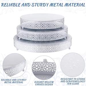 ขาตั้งเค้กดีไซน์คลาสสิกสำหรับเค้กวันเกิดและเค้กแต่งงาน ฐานแข็งแรงสำหรับใช้ในงานอีเว้นท์ - Product Image 3