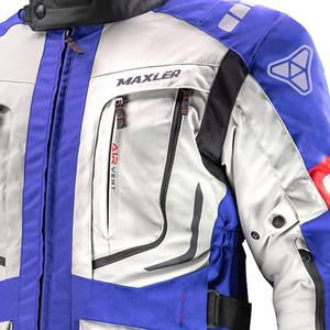 Veste de moto longue distance avec textile imperméable et ventilation, veste de tourisme longue en textile pour hommes, fabricant d'usine d'exportation - Product Image 5