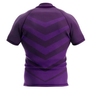 เสื้อรักบี้สำหรับกีฬาทีม ระบายอากาศได้ดี น้ำหนักเบา แห้งเร็ว พิมพ์ลาย แขนสั้น คอกลม ทรงปกติ สกรีนชื่อทีมได้ - Product Image 6