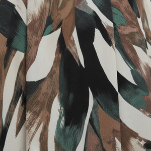 Unity Luxure Womens Premium Crepe Solid Top with Printed Flared Midi <b>Skirt</b> - Product Image 5