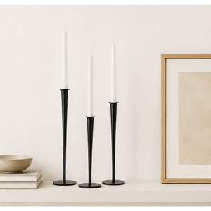 Best Quality Matte <b>Black</b> Iron Taper Candle Holder Set Iron <b>Candlestick</b> Stand for Modern Wedding Table Centerpiece & Home Decor - Product Image 4