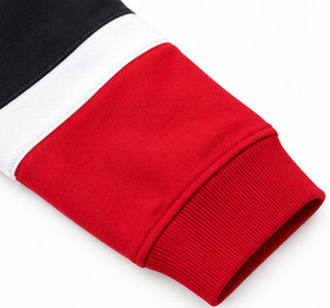 เสื้อสเวตเชิ้ตคอกลมผู้ชายแบบขายส่ง สีตัดต่อ ยูนิเซ็กซ์ ผ้าฝ้าย 100% รับทำโลโก้ ทรงหลวม รับผลิตแบบ OEM แขนยาว ระบายอากาศได้ดี - Product Image 4