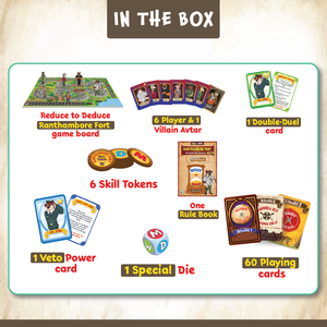 Detective Board Game Reduce to Deduce-Unraveling Ranthambore Fort Myth-Busting on Indian History & Monuments - Product Image 5