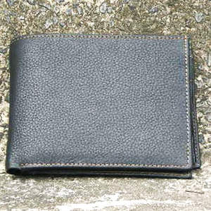 Cartera de Cuero Genuino Personalizada para Hombre, con Bloqueo RFID, Estilo Rock, Cierre de Cremallera, Diseño de Letras de Lujo y Patrón de Caracteres - Product Image 1