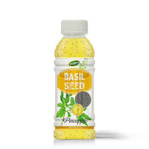 OEM/ODM Boisson Wana 360ml Jus d'ananas et de légumes avec des graines de basilic Boissons de marque privée aromatisées exportées au Vietnam - Product Image 1