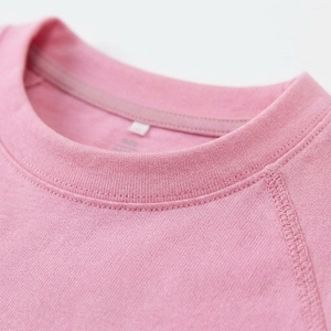 Camisetas de punto de poliéster transpirables, ecológicas, de secado rápido, con cuello redondo, holgadas y de color liso para mujer al por mayor - Ropa deportiva informal - Product Image 5