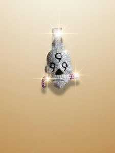Pendentif Crâne en Moissanite VVS, Bijoux Hip-Hop Gothiques, Pendentif en Argent 925 Sertie de Pierres pour Hommes, Style Streetwear, Bijoux Rap, Halloween - Product Image 4