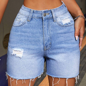 Shorts pour femmes, dernier design de mode, jeans déchirés d'été pour femmes avec personnalisation complète, shorts en jean pour femmes - Product Image 1
