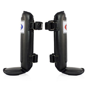 Protège-tibias Fairtex MMA de qualité supérieure, neufs, nouveau design, protection des jambes en cuir PU, pour Muay Thai et Kickboxing. - Product Image 2