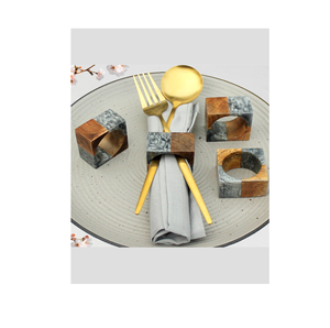 Anneaux de serviette en bois de grande qualité, meilleur prix, vente directe d'usine, couleur personnalisée, accessoires de table de mariage - Product Image 4