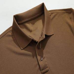 Chemise décontractée pour homme en coton/fibre de bambou respirante à manches courtes, motif uni, tissu personnalisé imprimé pour l'été - Product Image 3