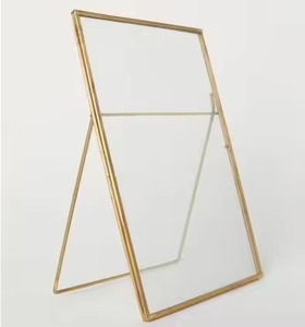 Premium Style Metal Glass Photo <b>Frame</b> <b>Wall</b> Hanging <b>Picture</b> Holder Elegant Home Interior Decoration - Product Image 2