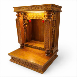 L'autel du dieu de la richesse et du dieu de la terre est sculpté dans du bois d'acacia. - Product Image 5