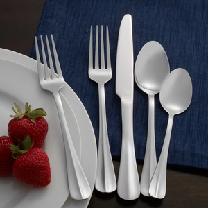 Ensemble de couverts en acier inoxydable argenté de qualité supérieure, 5 pièces, finition miroir, pour hôtel, mariage, réception, au meilleur prix - Product Image 4