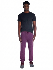 Pantalones Deportivos Casuales Morados para Hombre, Ligeros, de Felpa, Corte Recto, con Estampado Digital, Cintura Elástica - Product Image 1