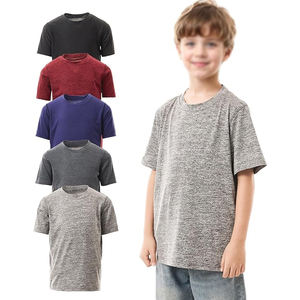 T-shirt jaune personnalisé pour enfants, 100 % coton, qualité supérieure, col rond, coupe ajustée, manches courtes, tissu tricoté formel - Product Image 1