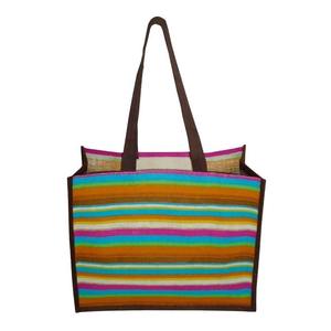 Wholesale Supply Custom Printed Geometric Pattern Jute Bag Promotional Tote for <b>Study</b> <b>Materials</b> Use Available at Good Price - Product Image 1