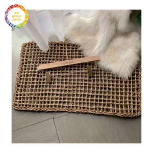 Tapis de porte en jonc de mer du Vietnam, tissé à la main, durable, pour intérieur et extérieur, vente en gros - Product Image 1