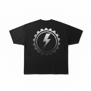 T-shirt Oversize Streetwear de Luxe pour Homme, Logo Personnalisé, Coton Lourd, Uni, Épaules Tombantes, Unisexe - Product Image 3