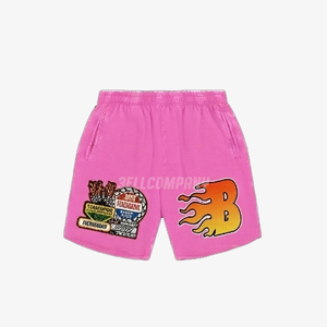 Boys Flame Letter <b>Patch</b> Hoodie <b>Shorts</b> Set Summer Casual Street Style Outfit Sweatsuit - Product Image 3