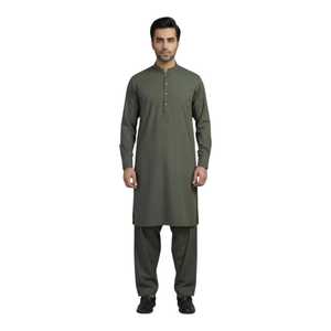 Salwar Kameez pour hommes de qualité supérieure, vêtements traditionnels indiens et pakistanais, vêtements ethniques décontractés en coton, nouvelle collection, style tendance - Product Image 1
