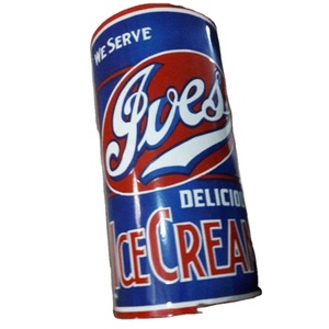 Plaque en émail vitreux de porcelaine à faible entretien, modèle extérieur en fer, artisanat en relief, peinture, style vintage personnalisé - Product Image 1