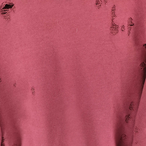 Men's Ripped Knitted <b>Pullover</b> <b>Sweater</b> Solid Color Long Sleeve Crew Neck Winter Polyester/Cotton Slight Stretch - Product Image 5