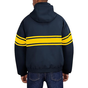 Veste bomber universitaire noire en gros, style Letterman, tendance - Product Image 3