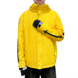 Vestes de travail légères personnalisées avec logo, réfléchissantes, en polaire, à capuche, avec fermeture éclair, uniformes de livraison de nourriture - Product Image 3