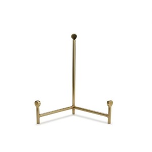 Minimalist Metal Chair <b>Easel</b> Frame Black Geometric Industrial Floor Mount Durable Living Room Home Decor - Product Image 4