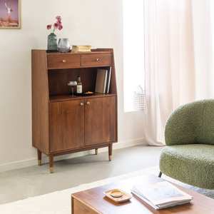 Aparador alto de madera de acacia Vandana Stellar Sierra - Product Image 1