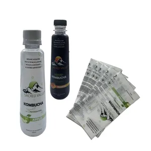 Etiquetas de Vinilo Rojas Brillantes para Botellas, Resistentes al Agua, al Aceite y a los Rayos UV, Impresión con Lámina de Estampado en Caliente, Etiquetas Duraderas para Empaquetado a Granel - Product Image 3