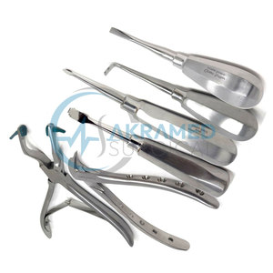 Ensemble de 8 instruments de micro-chirurgie en acier inoxydable, kit d'outils chirurgicaux dentaires pour implants dentaires - Product Image 6