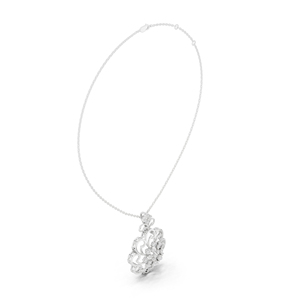 Pendentif en or rose 14 carats avec diamant de laboratoire taille ronde pour femme – Cadeau d'anniversaire – Nouveau diamant cultivé - Product Image 6