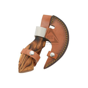 OEM Service Latest Design Pizza Cutting <b>Axe</b> Wood <b>Handle</b> Stainless Steel Blade High Quality in Stock Hot Sale - Product Image 4