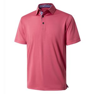 Polos de algodón de alta calidad para hombre, manga corta, informal, diseño sólido, estampado elegante, cuello, Golf, para Polo, tejido transpirable - Product Image 2