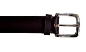 Ceinture POLO Argentine en cuir de vachette pleine fleur 100% avec boucle en laiton - Largeur 32 mm et épaisseur 4 mm - Tan, Noir, Marron antique - Product Image 6