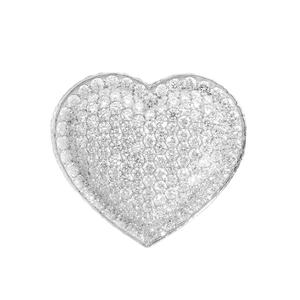 Anillo de Corazón con Diamantes Moissanite Estilo Hip Hop para Mujer, Precio de Fábrica al por Mayor, Oro de 14k, Anillo con Incrustaciones de Diamantes, Perfecto para Regalo de San Valentín - Product Image 2