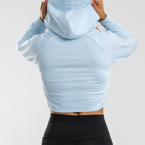 Wholesale Price Pakistan Manufacturer Women Crop <b>Top</b> Hoodie Winter Custom 100% Cotton Streetwear Unique Design High Quality - Product Image 2