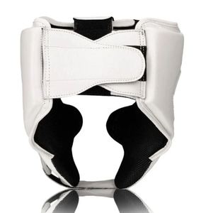 Meilleures ventes : protège-tête réglable professionnel pour l'entraînement de boxe et de MMA, en mousse EVA, avec protection faciale en cuir véritable personnalisée - Product Image 3
