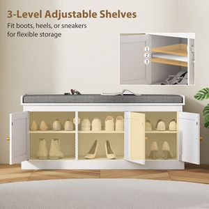 Mobiletto Portascarpe in Stile Rustico con Vetrina per Ingresso, Scale, Centro Commerciale o Appartamento - Spedizioni Disponibili nel Giorno Successivo - Product Image 6