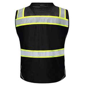 เสื้อกั๊กนิรภัยสะท้อนแสงหลายช่องใส่ของได้ มาตรฐาน ANSI Class 2 กันน้ำ พร้อมสกรีนโลโก้ตามสั่ง สำหรับคนงานก่อสร้าง บำรุงรักษา และงานอุตสาหกรรม - Product Image 5