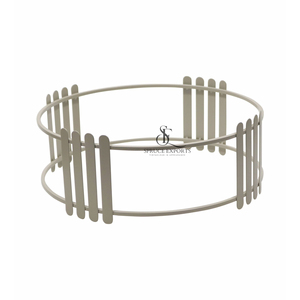 Modern Round Shape Metal Cake Stand Grey Serving Platter With Matte Black Geometric Base For Dessert Display & Party Decor - Product Image 6