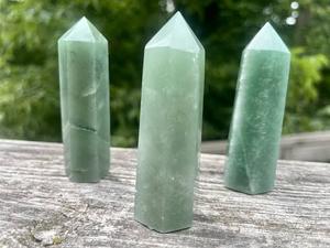 Venta al por Mayor de Torres de Cristal de Aventurina Verde Natural, Gemas Pulimentadas, Suministro a Granel - Product Image 2